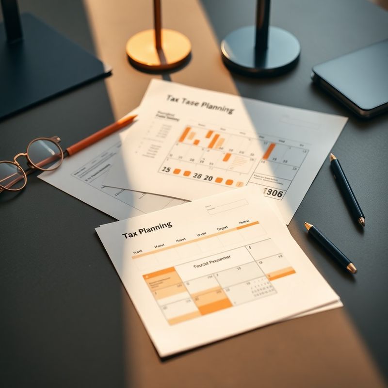 Documente fiscale și un calendar fiscal românesc pe un birou
